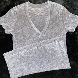 CHASER COLLECTION Short-Sleeve V-Neck Tee Gray Sz M